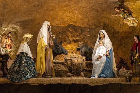 Biblical Nativity Scene Royalty Free Stock Photography - Image: 32715277