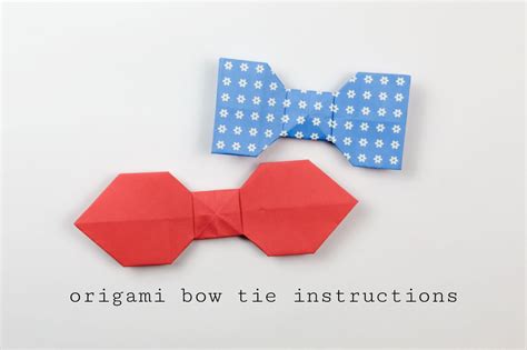 Learn How To Make An Easy Origami Bow Tie With These Easy To Follow