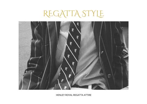 Henley Royal Regatta Dress Codes for Men