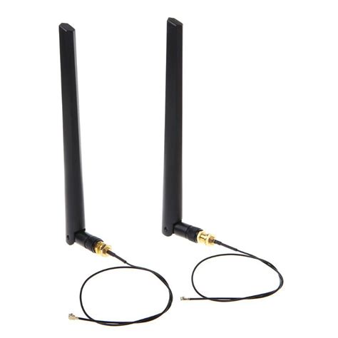 2x 6dbi 24ghz 5ghz Dual Band Wifi Router Network Card Rp Sma Antenna 2