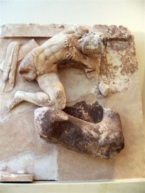 Metope from the Athenian treasury, Museum Delphi | Museum, Athenian, Delphi