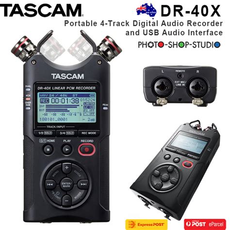 AU*Tascam DR-40X Portable Four-Track Digital Audio Recorder & USB Audio Interfac | eBay