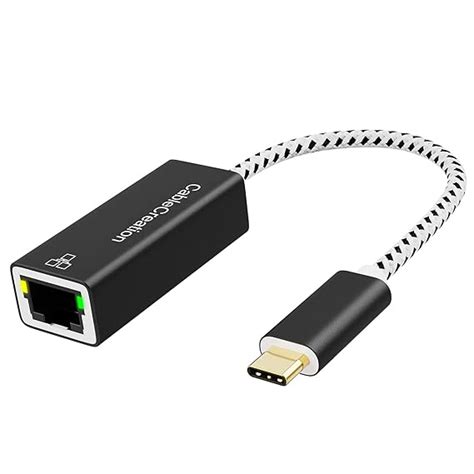 Cablecreation Usb C To Ethernet Adapter Usb Type C To Rj45 Gigabit Ethernet Adapter 101001000