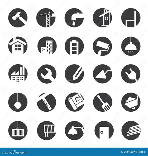 Construction Icons Royalty Free Stock Photography Image