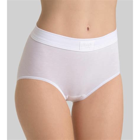 Lot De Culottes Hautes Sloggi Double Comfort Blanc En Coton Sloggi