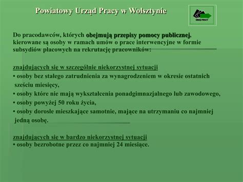 Ppt Powiatowy Urz D Pracy W Wolsztynie Powerpoint Presentation Free