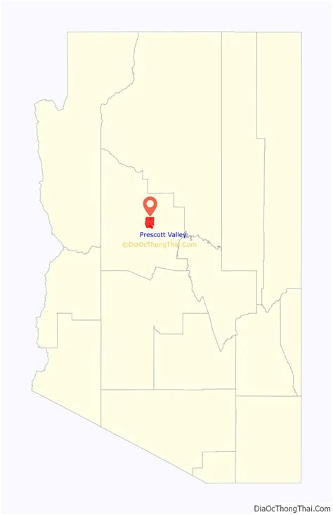 Map of Prescott Valley town