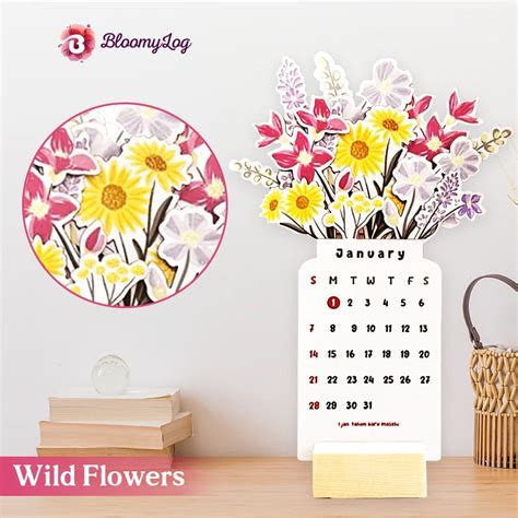 Bloomylog Bloomy Flower Calendar Nilola