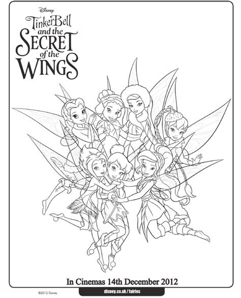 TinkerBell Coloring Pages - Fairies