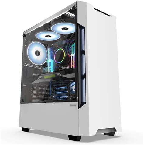 Wsnbb Gaming Case Mid Tower Atx M Atx M Itx Pc Gaming Computer Case Tempered Glass