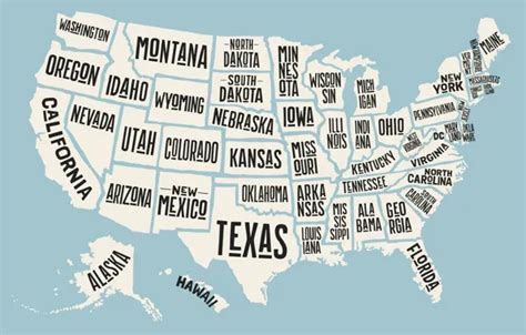 Download wallpaper USA, map, states, section minimalism in resolution 1920x1080