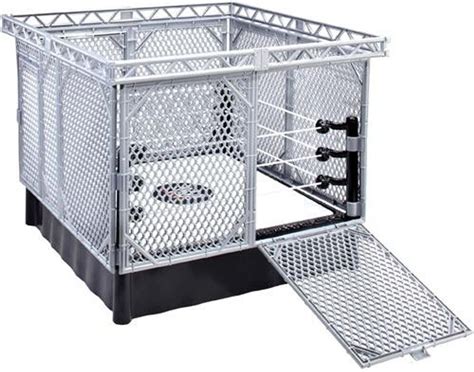 WWE Wrestling Steel Cage Superstar Ring Mattel Toys - ToyWiz