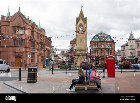 Market Square Penrith Cumbria England United Kingdom Stock Photo