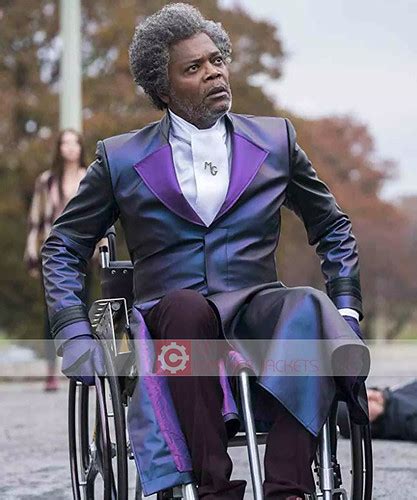 Samuel L Jackson Mr Glass Elijah Price Black Leather Trenc Flickr