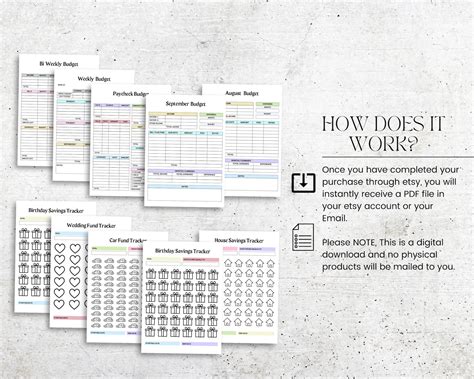 Budget Tracker, Budget Planner Printable, Finance Planner, Printable ...