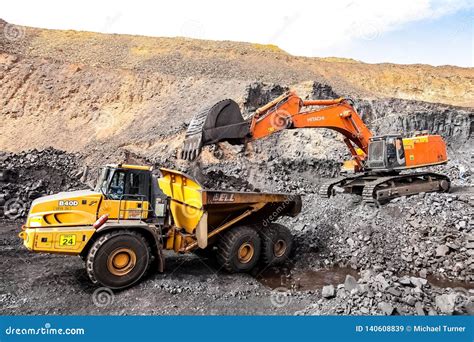 Open Pit Manganese Mining And Equipment Editorial Stock Image Image