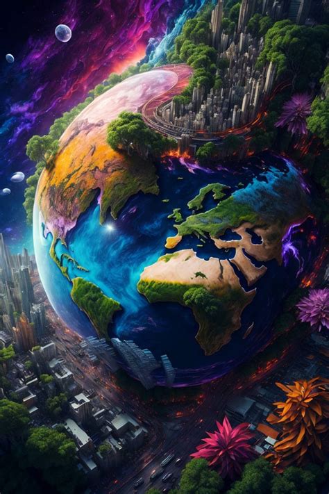 Futuristic Earth by TheColourfulCorner on DeviantArt