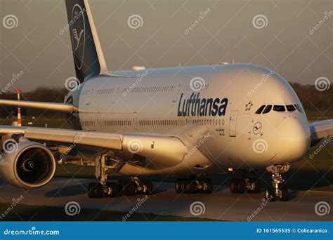 Lufthansa Airbus A Plane Taxiing Close Up Editorial Image Image