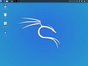 Kali Linux home screen