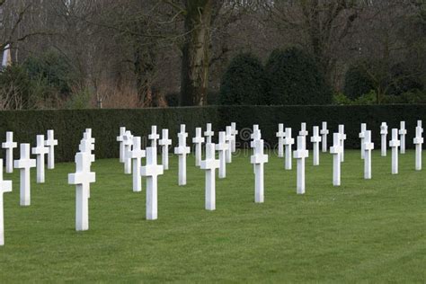 World War I American Cemetery Flanders Field Belgium Waregem Stock ...