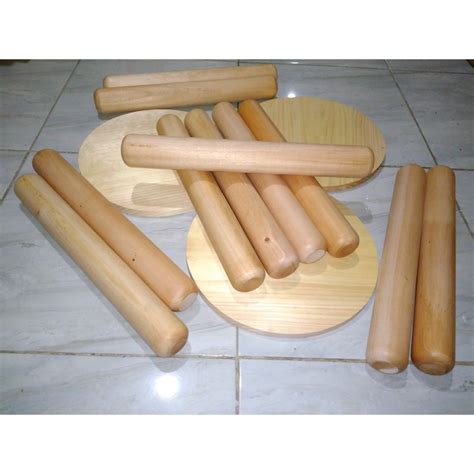 Jual ROLL 40 30 20 CM TEBAL Rolling Pin Penggilas Adonan Kayu Ukuran