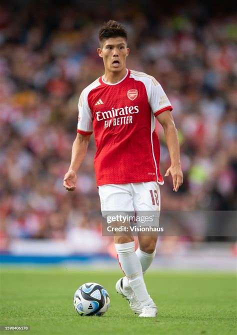 Takehiro Tomiyasu Of Arsenal During The Pre Season Friendly Match