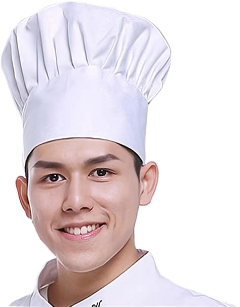 White Chef Hat For Men Women Adultselastic Band Adjustable Cotton Chefs Hat Hibachi