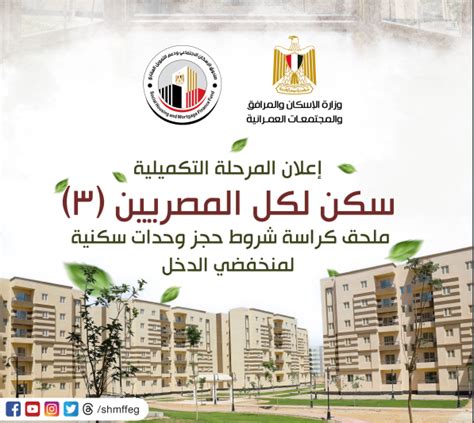 كراسة شروط سكن لكل المصريين 3 Pdf الحجز بدأ اليوم البيت نيوز