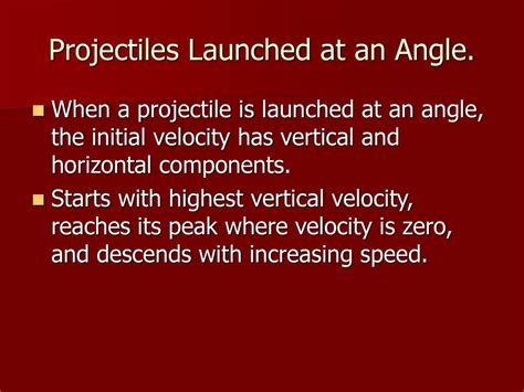 Projectile Motion Section Ppt Download