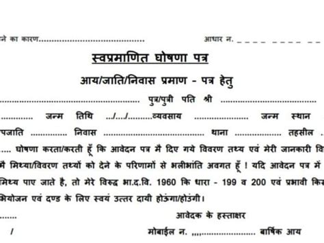 Notary will now prepare affidavit in fixed format of bar नटर