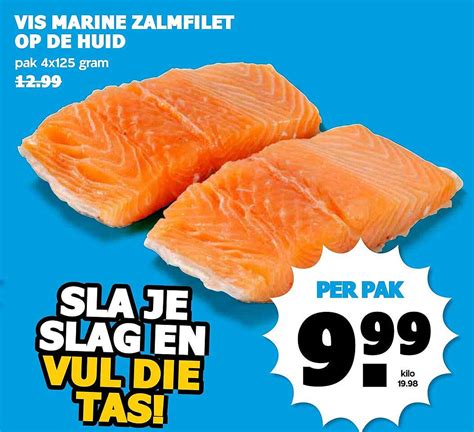 Vis Marine Zalmfilet Op De Huid Aanbieding Bij Boon S Markt 1Folders Nl