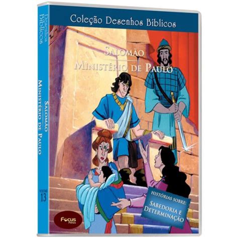 Dvd Coleção Desenhos Bíblicos Salomão Ministério de Paulo no Shoptime