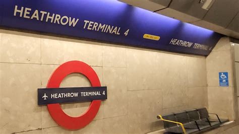 London Heathrow Terminal 4 Arrivals Hall Towards Underground Picadilly