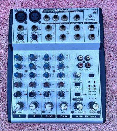 Behringer UB802 Eurorack 6 Input 2 Bus Mixer EBay