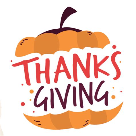 Thanksgiving Word Clipart