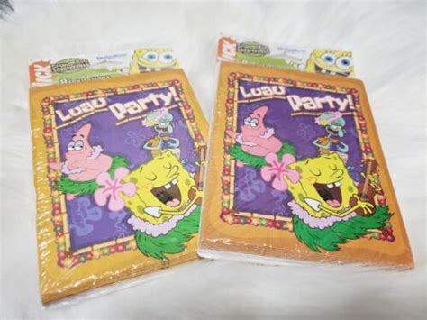 New Spongebob Squarepants Luau Luau 16 Birthday Invitations Party