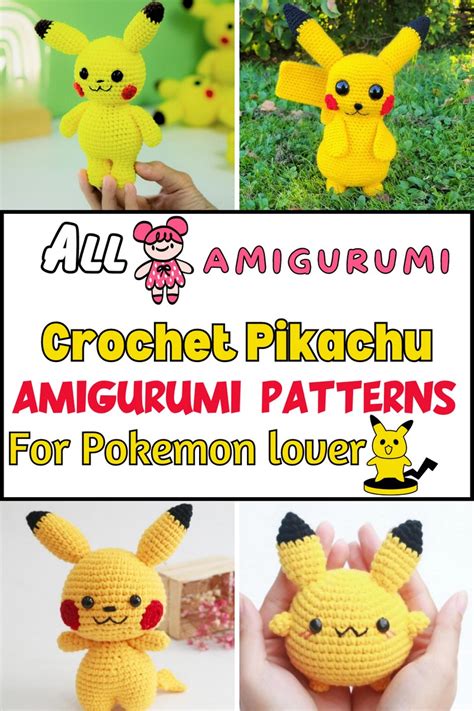 Cute Crochet Pikachu Amigurumi Patterns - All Amigurumi