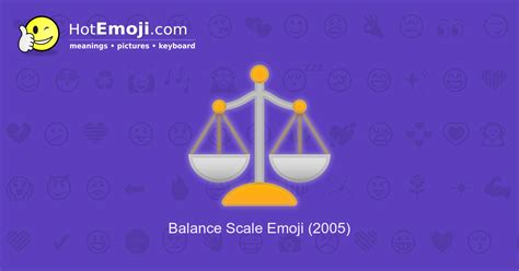 ⚖️ Balance Scale Emoji Meaning with Pictures: from A to Z