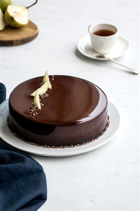 Entremets Poire Chocolat Empreinte Sucr E Poire Au Chocolat