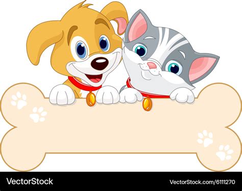 Cat And Dog Sign Royalty Free Vector Image Vectorstock