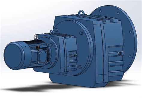 Rf Series Flanged Combination Helical Gear Box With Direct Motor Real