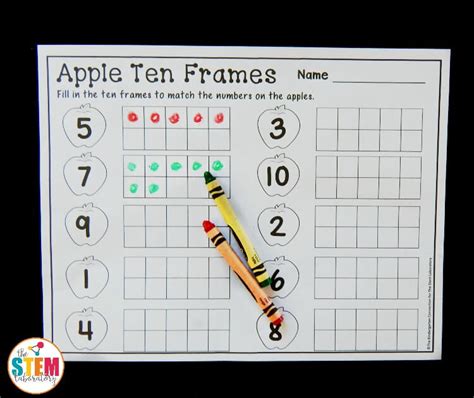 Apple Ten Frame Printables Audit Student