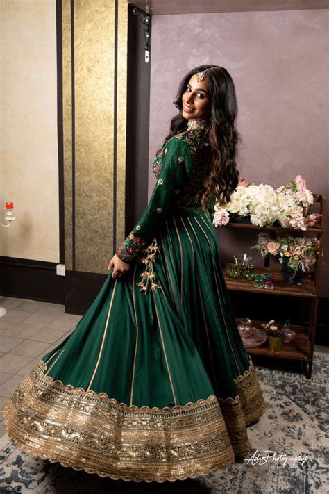 Emerald Green Lehenga Set From Gamila Collection Green Lehenga Green