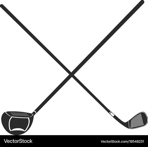 Golf Club Icon Royalty Free Vector Image Vectorstock