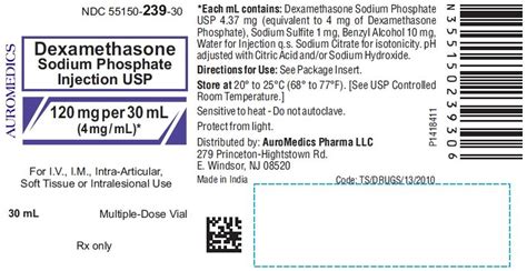 Dexamethasone Injection FDA Prescribing Information Side Effects And