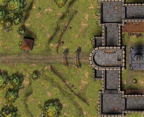 rpg battle map castle  road etsy
