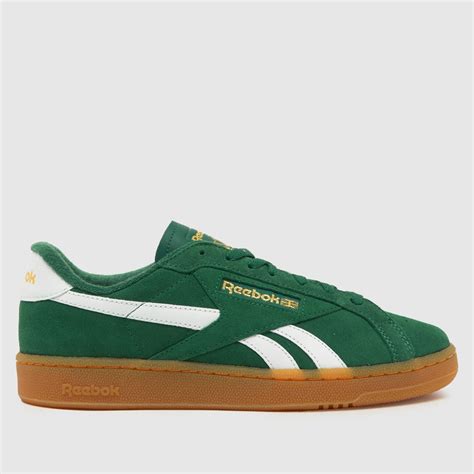 Mens Green Multi Reebok Club C Grounds Trainers Schuh