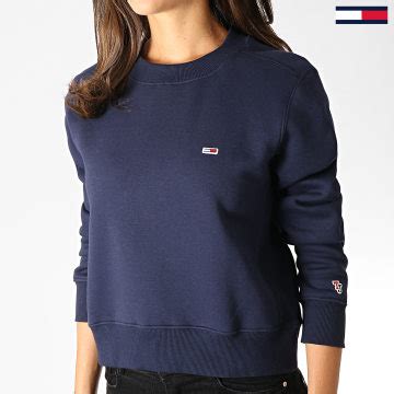 Tommy Jeans Sweat Crewneck Femme Classics 6926 Bleu Marine