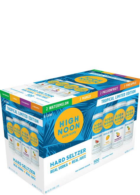 High Noon Hard Seltzer Tropical Variety Pack Total Wine More