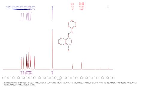 Naphthalene 1 BroMo 4 PhenylMethoxy 138865 41 5 1H NMR Spectrum